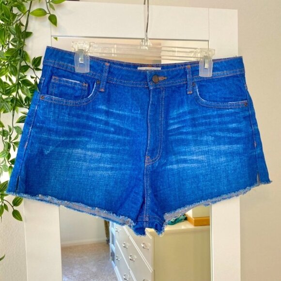 Forever 21 high rise denim cutoff jean shorts size 31 - Picture 2 of 12